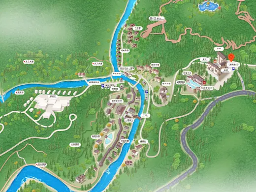 汉南结合景区手绘地图智慧导览和720全景技术，可以让景区更加“动”起来，为游客提供更加身临其境的导览体验。